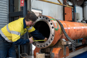 Hydraulic Cylinder barrel inspection, measuring barrel length